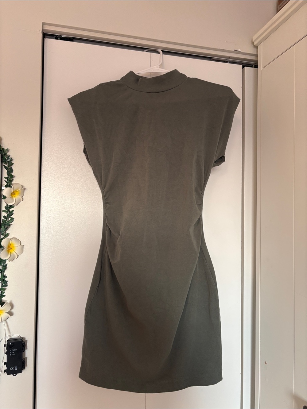Zara Olive Green Mini Dress